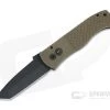 Protech Emerson GPK Exclusive CQC-7 Jungle Operator Sterile DLC Tanto Textured Green Micarta Top Automatic Knife GP-CQC7-T10