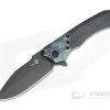Heretic Knives Wraith S/E DLC Elmax Chemtina Brass Integral Carbon Fiber Frame Lock Flipper H001-6A-CF/CHEM