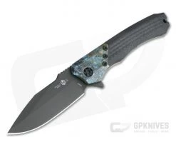 Heretic Knives Wraith S/E DLC Elmax Chemtina Brass Integral Carbon Fiber Frame Lock Flipper H001-6A-CF/CHEM