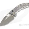 Heretic Knives Medusa Tanto Battle Worn Bronze Elmax Flamed Titanium Automatic Knife H011-7A-FTI