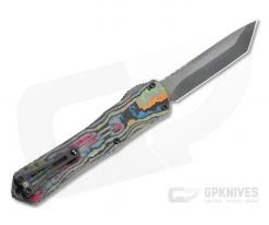 Heretic Knives Manticore-X Black DLC Tanto Awesome 80's Camo Carbon OTF Automatic H031-6A-CF80S
