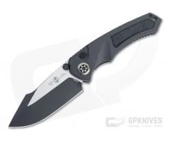 Heretic Knives Pariah Prototype Two-Tone Black Elmax Dual Action Liner Lock Automatic H048-10A-PROTO