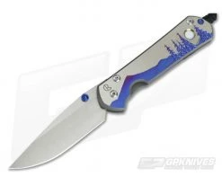 Chris Reeve Large Sebenza 21 "Night Sky" w/Mother of Pearl Cabochon Unique Graphic 1112-008