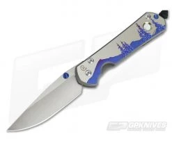 Chris Reeve Large Sebenza 21 "Night Sky" w/Mother of Pearl Cabochon Unique Graphic 1112-009