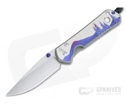 Chris Reeve Large Sebenza 21 "Night Sky" w/Mother of Pearl Cabochon Unique Graphic 1112-014