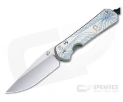 Chris Reeve Large Sebenza 31 S45VN Unique Graphic Titanium Folding Knife 007