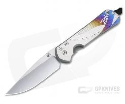 Chris Reeve Large Sebenza 31 S45VN Unique Graphic Titanium Folding Knife 008