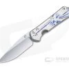 Chris Reeve Large Sebenza 31 S45VN Unique Graphic Titanium Folding Knife 009