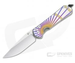 Chris Reeve Large Sebenza 31 S45VN Unique Graphic Titanium Folding Knife 011