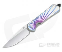 Chris Reeve Large Sebenza 31 S45VN Unique Graphic Titanium Folding Knife 012