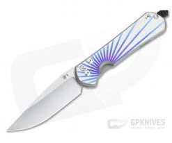 Chris Reeve Large Sebenza 31 S45VN Unique Graphic Titanium Folding Knife 013