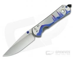 Chris Reeve Large Sebenza 31 Unique Graphic Big Dipper Night Sky w/ MOP Cabochon Drop Point