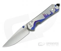 Chris Reeve Large Sebenza 31 Unique Graphic Big Dipper Night Sky w/ MOP Cabochon Drop Point
