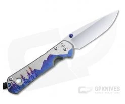 Chris Reeve Large Sebenza 31 Left Hand Night Sky S45VN MOP Inlay Unique Graphic Folding Knife