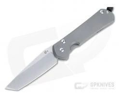 Chris Reeve Large Sebenza 31 Sprint Tanto S35VN Glass Blast Titanium Folder