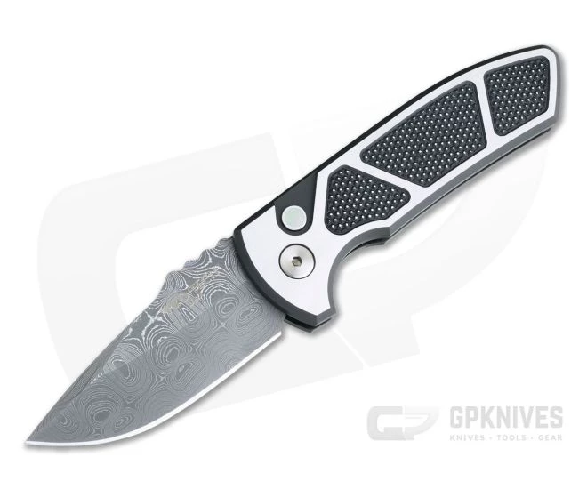 Protech Knives Les George SBR Custom Two-Tone Steel Nichols Damascus LG455 1 Protech Knives Les George SBR Custom Two-Tone Steel Nichols Damascus LG455