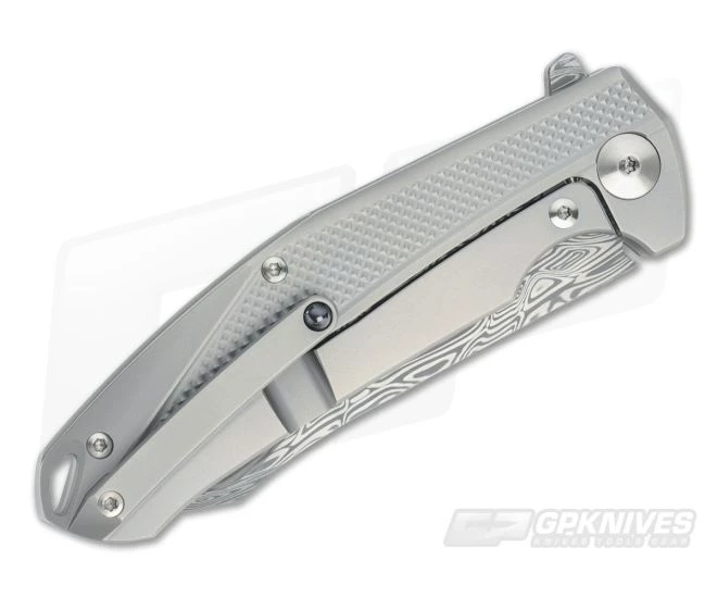 Reate Prototype Frame Lock Flipper Damascus 2 Reate Prototype Frame Lock Flipper Damascus - Image 2