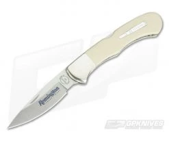 Remington 2019 Silver Bullet Knife Ivory Micarta Handle 420HC Blade R50033