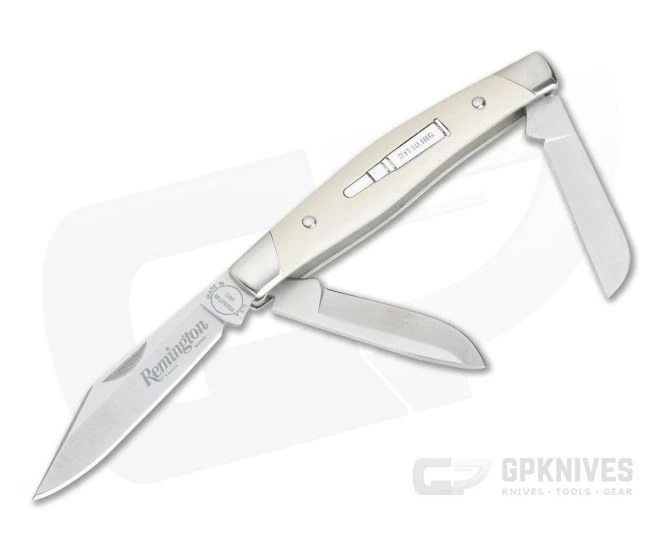 Remington 2020 Stockman Bullet Knife Limited Ivory Paper Micarta Handle 420HC Blade R50037 1 Remington 2020 Stockman Bullet Knife Limited Ivory Paper Micarta Handle 420HC Blade R50037