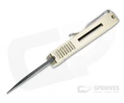 Protech Runt 5 Damascus Wharncliffe Blade 2022 LTD #19 Textured Bronze Aluminum Automatic R5111-D-02 -Limited Edition Knives Sales 2022 r5111 d 02 3