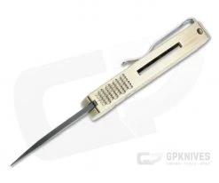 Protech Runt 5 Damascus Wharncliffe Blade 2022 LTD #45 Textured Bronze Aluminum Automatic R5111-D-03 -Limited Edition Knives Sales 2022 r5111 d 03 3