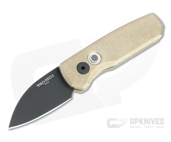 Protech Runt 5 Wharncliffe DLC 20CV Bronze Aluminum Automatic R5112 1 Protech Runt 5 Wharncliffe DLC 20CV Bronze Aluminum Automatic R5112