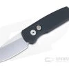 Protech Runt 5 Reverse Tanto Hand Ground Mirror CPM-20CV Black Smooth Aluminum Automatic R5204