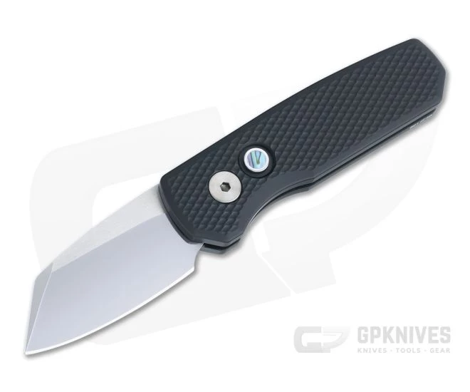 Protech Runt 5 Reverse Tanto Hand Ground Mirror CPM-20CV Black Textured Aluminum Automatic R5208 1 Protech Runt 5 Reverse Tanto Hand Ground Mirror CPM-20CV Black Textured Aluminum Automatic R5208