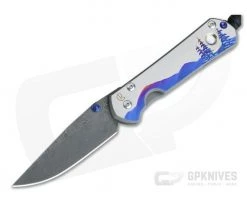 Chris Reeve Small Sebenza 21 Nichols Damascus Night Sky with Mother of Pearl