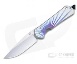 Chris Reeve Small Sebenza 31 S45VN Unique Graphic Titanium Folding Knife 010