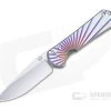Chris Reeve Small Sebenza 31 S45VN Unique Graphic Titanium Folding Knife 013