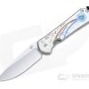Chris Reeve Small Sebenza 31 S45VN Unique Graphic Triple Mosaic Opal Titanium Folding Knife 004
