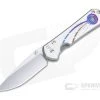 Chris Reeve Small Sebenza 31 S45VN Unique Graphic Triple Mosaic Opal Titanium Folding Knife 006