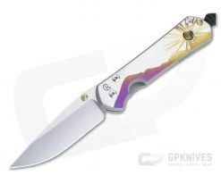 Chris Reeve Small Sebenza 31 S45VN Citrine "Morning Sun" Unique Graphic Folder 008