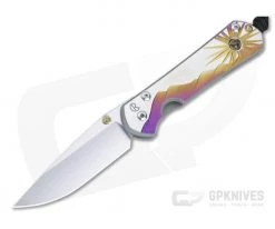 Chris Reeve Small Sebenza 31 S45VN Citrine "Morning Sun" Unique Graphic Folder 010