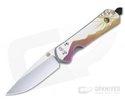 Chris Reeve Small Sebenza 31 S45VN Citrine "Morning Sun" Unique Graphic Folder 012