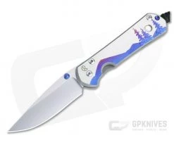 Chris Reeve Small Sebenza 31 S45VN MOP "Night Sky" Unique Graphic Folder 034