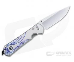 Chris Reeve Left Handed Small Sebenza 31 S45VN Hematite Unique Graphic Folder 001