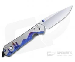 Chris Reeve Small Sebenza 31 Left Hand Night Sky S45VN MOP Inlay Unique Graphic Folding Knife 003