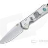 Chris Reeve Small Sebenza 31 CGG Lunar Landing w/ Chrysocolla Cabochon Drop Point S31-1504
