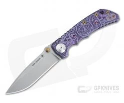 Spartan Harsey Folder Mayan Calendar Special Edition Blue Purple Ano Stonewashed S35VN