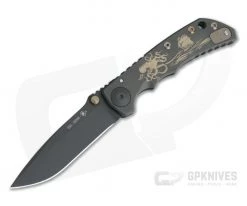 Spartan Harsey Folder Black & Gold Kraken Special Edition Black PVD S35VN