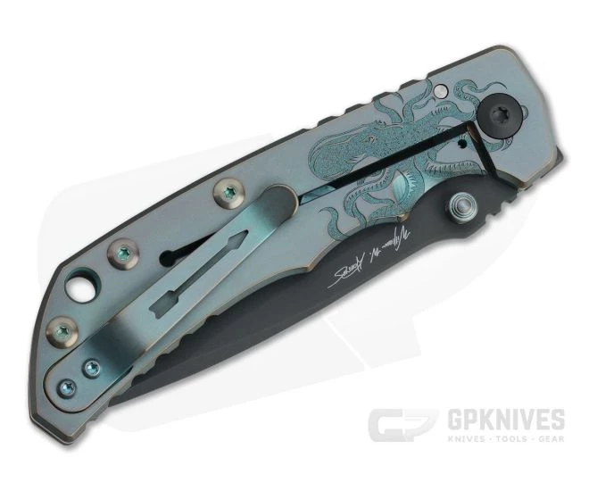 Spartan Harsey Folder Green & Bronze Kraken Special Edition Black PVD S35VN 2 Spartan Harsey Folder Green & Bronze Kraken Special Edition Black PVD S35VN - Image 2
