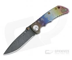 Spartan Harsey Folder Crusader Cross Multi-Color Fade Ano Special Edition Nichols Damascus