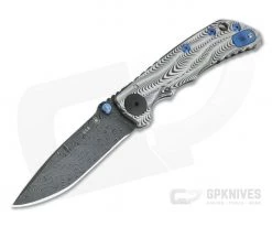 Spartan Harsey Folder Sound Wave Titanium Special Edition Nichols Damascus