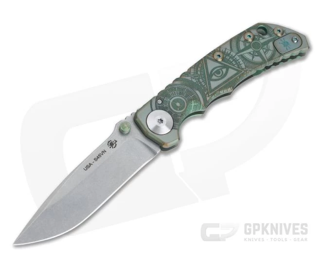Spartan Harsey Folder Special Edition Green Oculus Stonewashed S45VN 1 Spartan Harsey Folder Special Edition Green Oculus Stonewashed S45VN