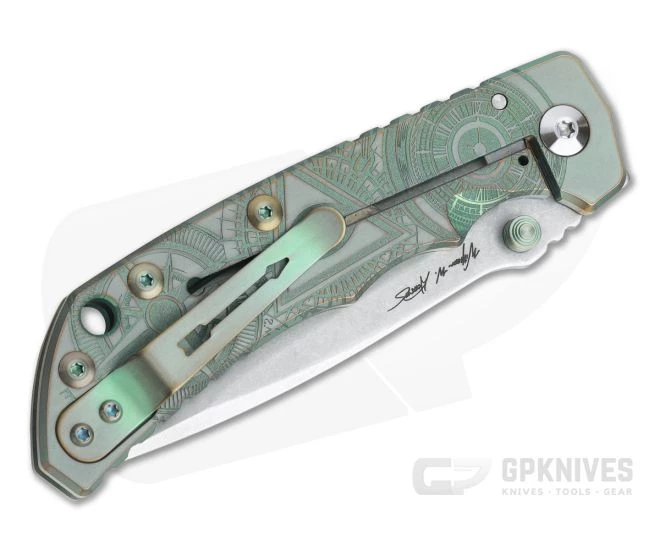 Spartan Harsey Folder Special Edition Green Oculus Stonewashed S45VN 2 Spartan Harsey Folder Special Edition Green Oculus Stonewashed S45VN - Image 2
