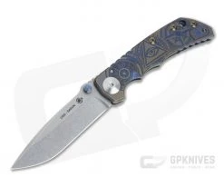 Spartan Harsey Folder Special Edition Blue Oculus Stonewashed S45VN