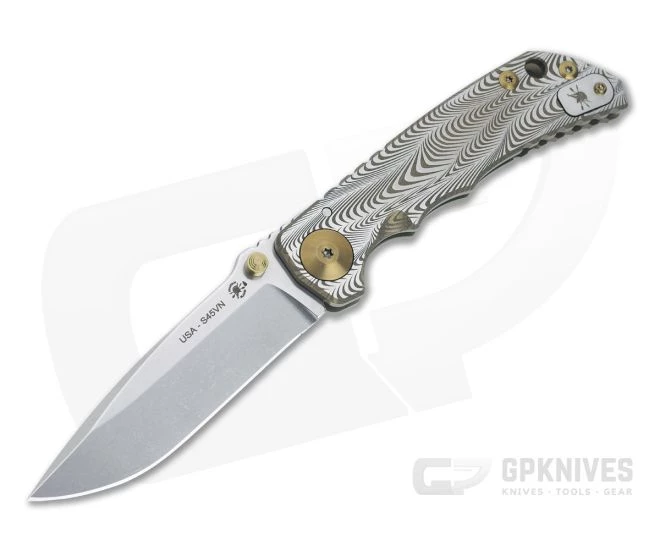 Spartan Harsey Folder Special Edition Bronze Sound Wave Stonewashed S45VN 1 Spartan Harsey Folder Special Edition Bronze Sound Wave Stonewashed S45VN