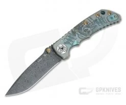 Spartan Harsey Folder Special Edition Plague Doctor Nichols Damascus Folder 032